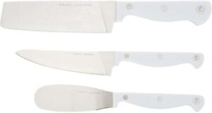 Emeril Lagasse 3-Piece White Knives - Full Tang Triple Riveted Kitchen Knife Set