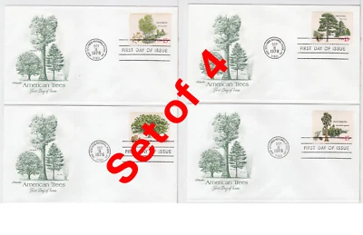 TurtlesTradingPost- American Trees 1978 #1766-67 FDC- Artmaster Cachet - Image 1 of 3