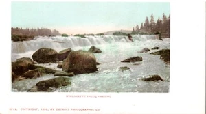 Postal fotográfica de Willamette Falls, Oregon Detroit indivisa sin publicar - Imagen 1 de 2