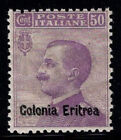 Eritrea 1916 Sass. 39 Postfrisch 60% 50 C...