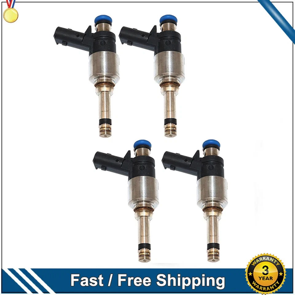 Juego de 4 inyectores de combustible FJ1435 para Kia Soul 2017-2019 y Hyundai Accent 2018 2019  Foto 1 de 4