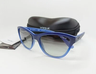 NUEVO RARO VOGUE Gafas de sol VO2993-S 2346/11 57 Marco Azul Desvanecido, Gris Degradado Foto 1 de 4