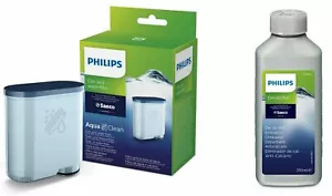 1 x SAECO Philips AquaClean + 1 x 250ml Saeco Entkalker Wartungs Kit - Bild 1 von 7
