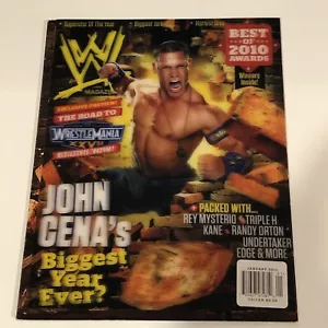WWE Magazine January 2011 Wrestling John Cena Wrestlemania 27 XXVII Rey Mysterio - Picture 1 of 2