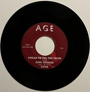 EARL HOOKER-SWEAR TO TELL TRUTH / BLUE GUITAR / AGE BLUES 45 - Picture 1 of 2