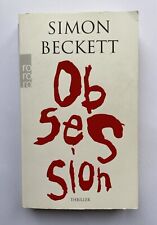 Obsession Simon Beckett Taschenbuch Thriller Zustand gut