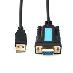 With PL2303 Chip USB2.0 A Male to RS232 Female DB9 Serial Cable Adapter - Afbeelding 1 van 10