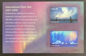 US #4123 2007 $1.68 International Polar Year Souvenir Sheet MNH - Picture 1 of 3