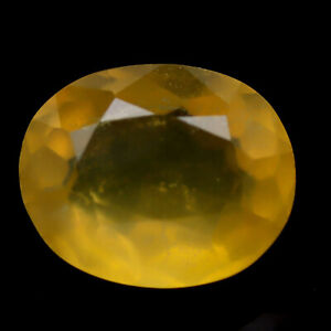6.16 CT. NATURAL YELLOW OPAL MEXICO OVAL 11 X 14 mm.