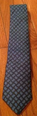 Robert Graham 100% Silk Blue Repeat Paisley Pattern Necktie Mens Tie - Изображение 1 из 4