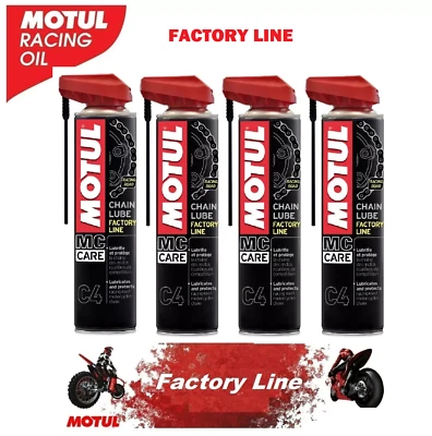 GRASSO SPRAY PER CATENA MOTO MOTUL C4 CHAIN LUBE FACTORY LINE RACING ROAD 400ml