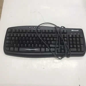 Older Microsoft Basic Keyboard P/N X800468-208 1.0A PS2 Cabled. - Picture 1 of 6