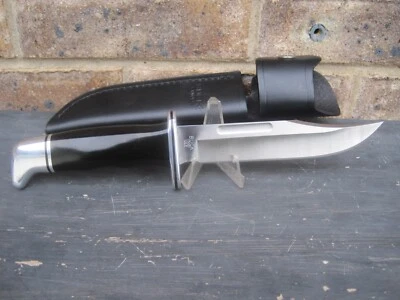 Cuchillo de hoja fija especial Buck Knives 119 2015 EE. UU. con funda de cuero nuevo en stock Foto 1 de 4