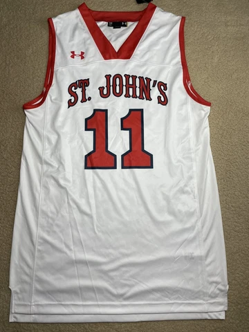 Under Armour St John's University Red Storm Basketball Jersey #11 Size Small Cover