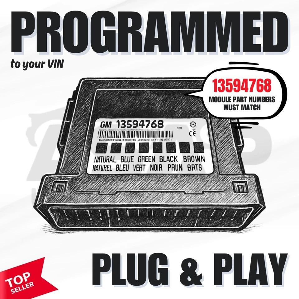 📍 VIN PROGRAMADO PLUG & PLAY BCM BCU CHEVROLET CAPRICE 2014-2017 13594768 📍 Foto 1 de 1