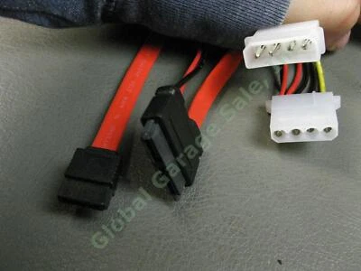 10 Slimline SATA Data and Power Converter Cable Locking Molex Female to Male LOT - Image 1 of 3