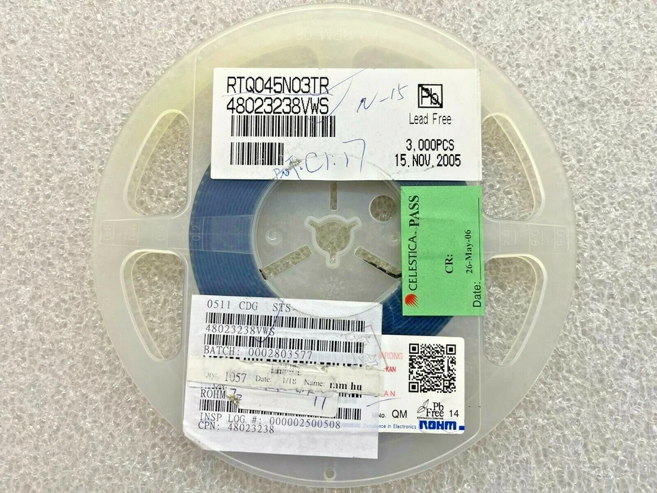 (1,047 PIECE REEL) RTQ045N03TR, ROHM, MOSFET N-CH 30V 4.5A TSMT6, ROHS - Image 1 of 1