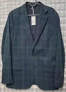 Vineyard Vines Black Watch Tartan Blazer Green & Blue Plaid Men's 38 Jacket - Picture 1 of 6