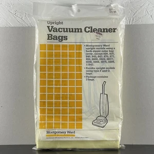 Three (3) Hoover Type A Top Fill Upright Vacuum Bags Montgomery Ward - Picture 1 of 4