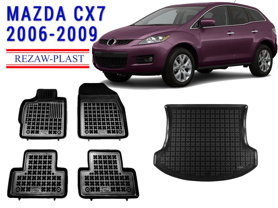 REZAWPLAST Floor Liners for 2006-2009 Mazda CX-7 Floor Mats & Cargo Liner Odor - Изображение 1 из 4