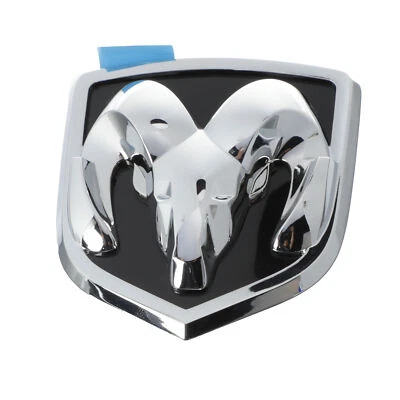 Dodge Ram 1500 2500 2006-2009 emblema de capó para parrilla cromada negra OEM MOPAR NUEVO Foto 1 de 3
