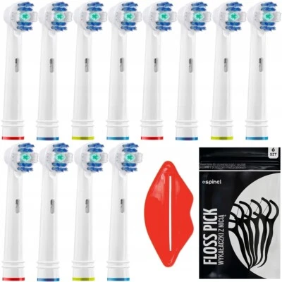 NELIPS NEU Oral B Aufsteckbürsten 12 Stück 3D White kompatibel alle Modelle Gratis