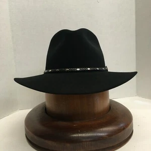 Stetson® 5X Diamond Jim Black Felt Hat With Free Hat Brush - Picture 1 of 10