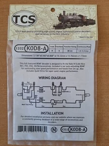 N Scale Train Control Systems K0D8-A 8 FUNCTION DECODER Item #1332 - Picture 1 of 3