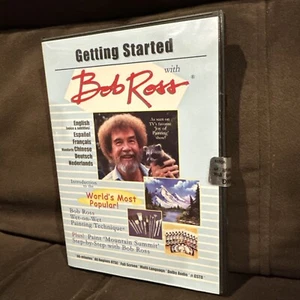 Rare Getting Started with Bob Ross DVD Wet-on-Wet Painting Technique HTF OOP New - Foto 1 di 4
