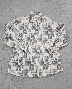 Michael Austin Shirt Mens Size Large Deer Hunting Long Sleeve Button Up Cotton - Picture 1 of 11