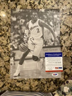 John Wall Washington Wizards Autographed Signed Becket Magazine Page PSA/DNA - Image 1 of 3