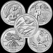 2020 P, D, S 15 National Parks ATB Brilliant Uncirculated Quarters Coin SET!