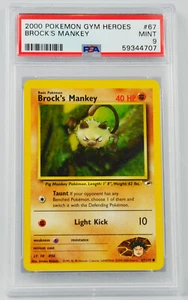2000 Pokemon Gym Heroes Brock's Mankey 67/132 PSA 9 Mint - Bild 1 von 2