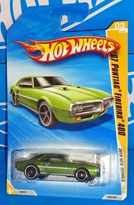 Hot Wheels 2010 New Models Series #3 '67 Pontiac Firebird 400 Green w/ OH5SPs - Picture 1 of 2