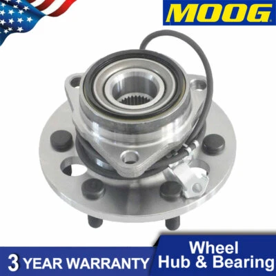 MOOG para 95-99 Chevy Suburban Tahoe GMC Yukon rolamento de roda dianteira e cubo com ABS - Imagem 1 de 4