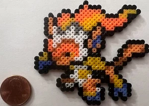 Mini Cuentas Infernape Sprite Perler Artkal Píxel Retro Pokémon Llama de Lucha contra Fuego - Imagen 1 de 1