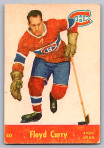 1955-56 PARKHURST #40 FLOYD CURRY CANADIENS - Picture 1 of 3