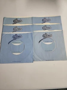 45 RPM 7" RECORD SLEEVES CO. SLEEVE 6 PACK SEE PHOTOS - Epic (SLV22)1 - Picture 1 of 2