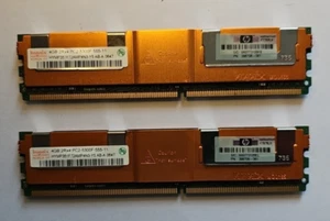 8GB HP 398708-061 memory module 2 x 4 GB DDR2 667 MHz ECC Hynix - Photo 1/2