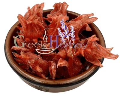 Candied Hibiscus Dried Flower 20g - 4,9kg Red colour added | Edible Fruit | - Image 1 of 2