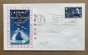 Canada 1966 Atoms for Peace FDC • Nuclear Power Douglas Point Reactor - Picture 1 of 5