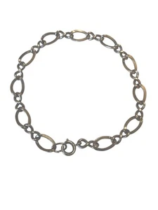 Vintage Sterling Silver .925 Fancy Link Starter Blank Charm Bracelet 7.5 Inches - Picture 1 of 11