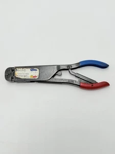 Amp / Tyco 59250 Red and Blue T Head Ratchet Crimp Crimper Crimping - Picture 1 of 5