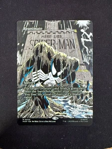 Reanimate (BORDERLESS) Marvel's Spider-Man - Magic/MTG - Picture 1 of 2
