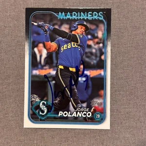 JORGE POLANCO signed handsigniert 2024 Topps Update Series Karte Mariners #US230 - Bild 1 von 1