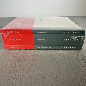 Borland Quattro Pro 4.0 Guide Manual Set - New Sealed - Picture 1 of 4