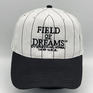 Vintage Field Of Dreams Hat Cap Snapback Pinstripe Baseball 90s Movie Promo - Picture 1 of 11