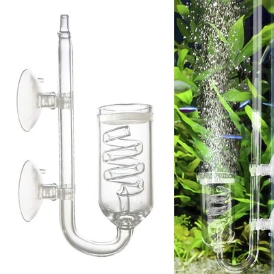 CO2 Diffuser Aquarium Glass Spiral CO2 Atomizer Diffuser Bubble Counter Check wi - Image 1 of 4