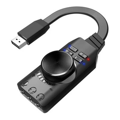 Adattatore per scheda audio stereo da USB 2.0 a 3.5mm Audio Plug Play - Immagine 1 di 4