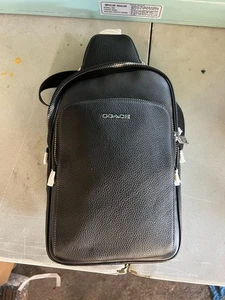 Coach Ethan Pack CQ669 (Black / Silver) NWT Crossbody Sling Bag Unisex - Picture 1 of 4